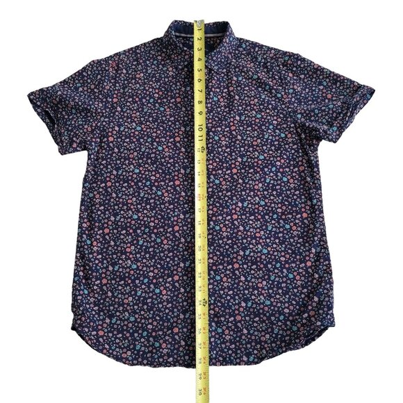 Denim & Flowers Shirt Ricky Singh Short Sleeve, Enjoy The Little Details Small - Picture 8 of 8